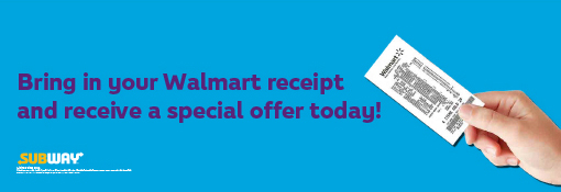 Walmart Receipt Banner