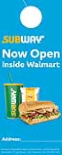 Open Inside Walmart 01 Door Hanger